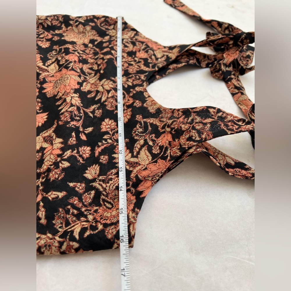 Free People Kika's Maxi Dress Kikas Black Floral Size S Boho Coastal Cottage - Picture 7 of 8